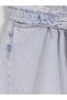 Alita City Lcw Kids Blue Barrel Fit Girls' Jean Pants with a Difference in Color - 3