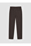 Özmarka New Season Brown Regular Fit Men's Trousers - 6