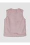 Two Mt Shop Quality Pink V-Neck Girls' Plush Vest - 2