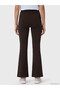 Two Mt Shop Quality Koor Sport Brown Interlock Plain Super Skinny & Extra Narrow Women's Sports Leggings - 6