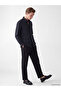 Ozmarka New Season Navy Blue Slim Fit Striped Men's Shirt - 2