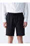 Black Loose Fit Muslin Men's Shorts - 3