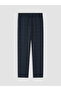 Ozmarka New Season Navy Blue Regular Fit Plaid Men's Pajama Bottoms - 6
