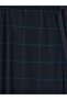 Ozmarka New Season Navy Blue Regular Fit Plaid Men's Pajama Bottoms - 7