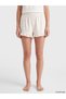 Ozmarka New Season Ecru Patterned Ruffle Women's Shorts Pajama Bottoms - 2