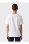 Two Mt Shop Quality Koor Sport White Combed Cotton Printed Oversize Women's Sports T-Shirt - 4