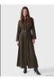 Esvab • Modern & Distinctive Belted Pleated Shirt Dress - 2