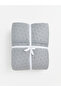 Alita City Lcw Home Gray Dobby Patterned Double Bedspread with a Difference - 2