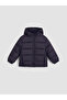 Two Mt Shop Quality Navy Blue Hooded Boys' Puffer Jacket