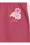 Özmarka New Season Pink Printed Girls' Tights - 7