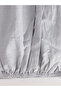 Alita City Lcw Home Gray Poplin Plain Single Bed Sheet with a Difference - 3