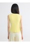 Özmarka New Season Yellow V-Neck Women's Knitwear Vest - 4