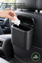 10 Pieces Car Trash Bin – Organized In-Car Trash Can with Lid, Clip-On Mounting, Black, Car Trash Bin