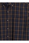Ozmarka New Season Brown Regular Fit Plaid Men's Shirt - 3