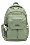 Waterproof Fabric Unisex Daily, Travel, School Backpack 2601 Khaki - 6