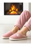 Women's Powder Orthopedic House Slippers with Wool Inside, Silent, Soft, Comfortable Sole, Winter Slippers - 5