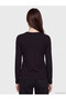 Two Mt Shop Quality Lcw Everyday Black Combed Cotton Plain Tight & Slim Long Sleeve Women's Bodysuit - 5