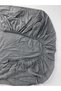 Alita City Lcw Home Gray Flat Double Bed Sheet with Difference in Color - 3