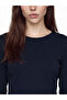 Two Mt Shop Quality Lcw Everyday Navy Blue Plain Narrow & Slim Long Sleeve Women's Bodysuit - 4