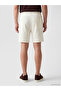 Özmarka New Season Ecru Regular Fit Men's Shorts - 4