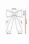 Hobizer Christmas New Year Ornament Ribbon Bow Decorative Ornament 60X300 cm - 4