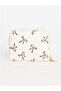 Ecru Bow Patterned Women's Wallet - 3