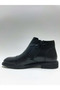 Genuine Leather Laceless Zippered Fur Inside Classic Winter Men's Boots - 3