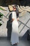 Polo Collar Slit Detailed Maxi Knit Dress Sun541 - 6