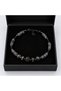 Black Gray Beaded Metal Detailed Modern Design Stylish Women's Bracelet Model - 3