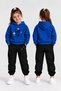 Girls' Hooded Tracksuit Set – Printed Hoodie Sweatshirt and Sweatpants Winter Outfit