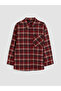 Esvab • Modern & Distinctive Checkered Embroidered Loose Fit Women's Lumberjack Shirt Tunic - 6