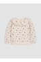 Two Mt Shop Quality Lcw Baby Ecru Baby Collar Floral Baby Girl Sweatshirt