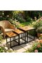 3-Piece Nesting Coffee Table, Modern Luxury Living Room side table Set - 4
