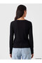Two Mt Shop Quality Black Camisole Plain Tight & Slim Long Sleeve Women's Bodysuit - 4