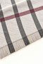 Women's Cream Anthracite Burgundy Plaid Oversized Soft Textured Tasseled Winter Shawl Scarf – Wide Shoulder Shawl - 3