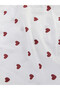 Alita City Lcw Home Red Heart Patterned Cotton Single Bed Sheet with Difference in Color - 4