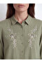 Alita City Lcw Grace Green Embroidered Women's Shirt Tunic with a Difference - 3