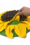 Sunflower Folding Dog Treat and Sniff Mat - Intelligence Enhancing Slow Feeding 60X60 cm - 4