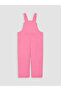 Pink Water Repellent Girls' Ski Overalls - 4