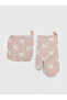 Özmarka New Season Pink Oven Gloves and Tutaç Set - 3