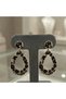 Gold Color Leopard Patterned Drop Earrings – Statement Textured Dangle Steel Earrings for Women - 3
