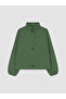 Alita City Lcw Vision Green Stand Collar Oversize Women's Coat with a Difference - 6