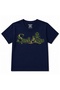 Saudi Heritage Golden Palm & Swords Graphic Kids T-Shirt