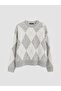 Esvab • Modern & Distinctive Diamond Embroidered Women's Knitwear Sweater - 6