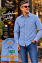 Men's 100% Cotton Oxford Woven Long Sleeve Classic Shirt with Pockets - 2