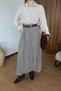 Houndstooth Polyviscon College Skirt - 6