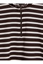 Esvab • Modern & Distinctive Striped Women's Thick Sweatshirt Tunic - 7