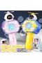 Electric Automatic Bubble Gun for Kids with LED Lights – Handheld Space Bubble Blaster Toy for Outdoor Fun, Birthday Parties, Weddings, Gifting and Family Playtime (Yellow) - 5