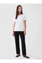 Two Mt Shop Quality Lcw Everyday White Combed Cotton Plain Narrow & Slim Short Sleeve Women's T-Shirt - 2