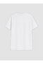 Two Mt Shop Quality Lcw Curve White Plain Standard & Regular Short Sleeve Women's T-Shirt - 6